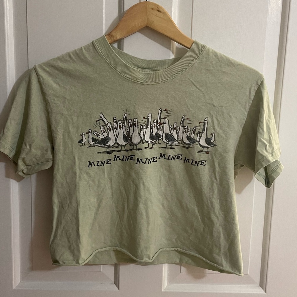 Vintage Finding Nemo “Mine mine” Cropped Tee Shirt Size S